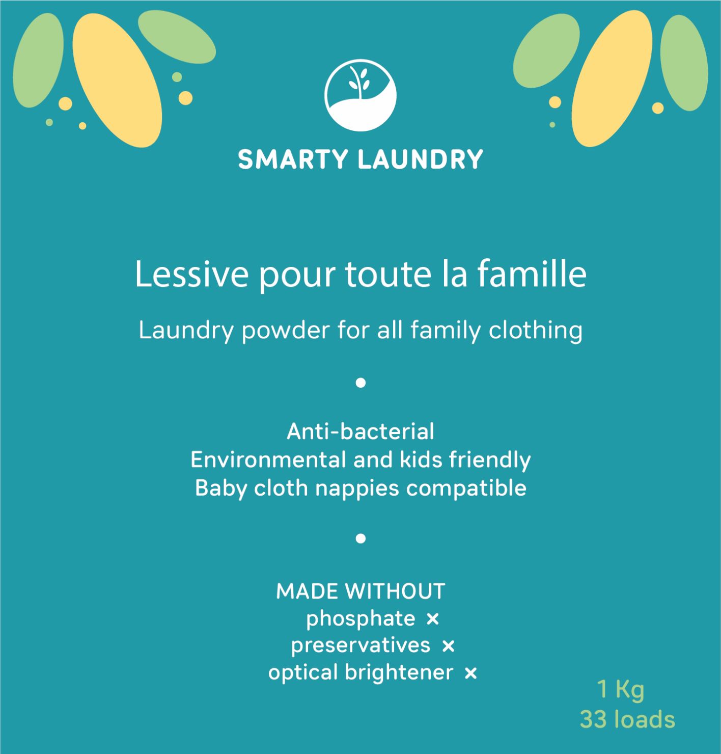 Smarty Laundry - Lessive pour famille et bébé, compatible couches ...